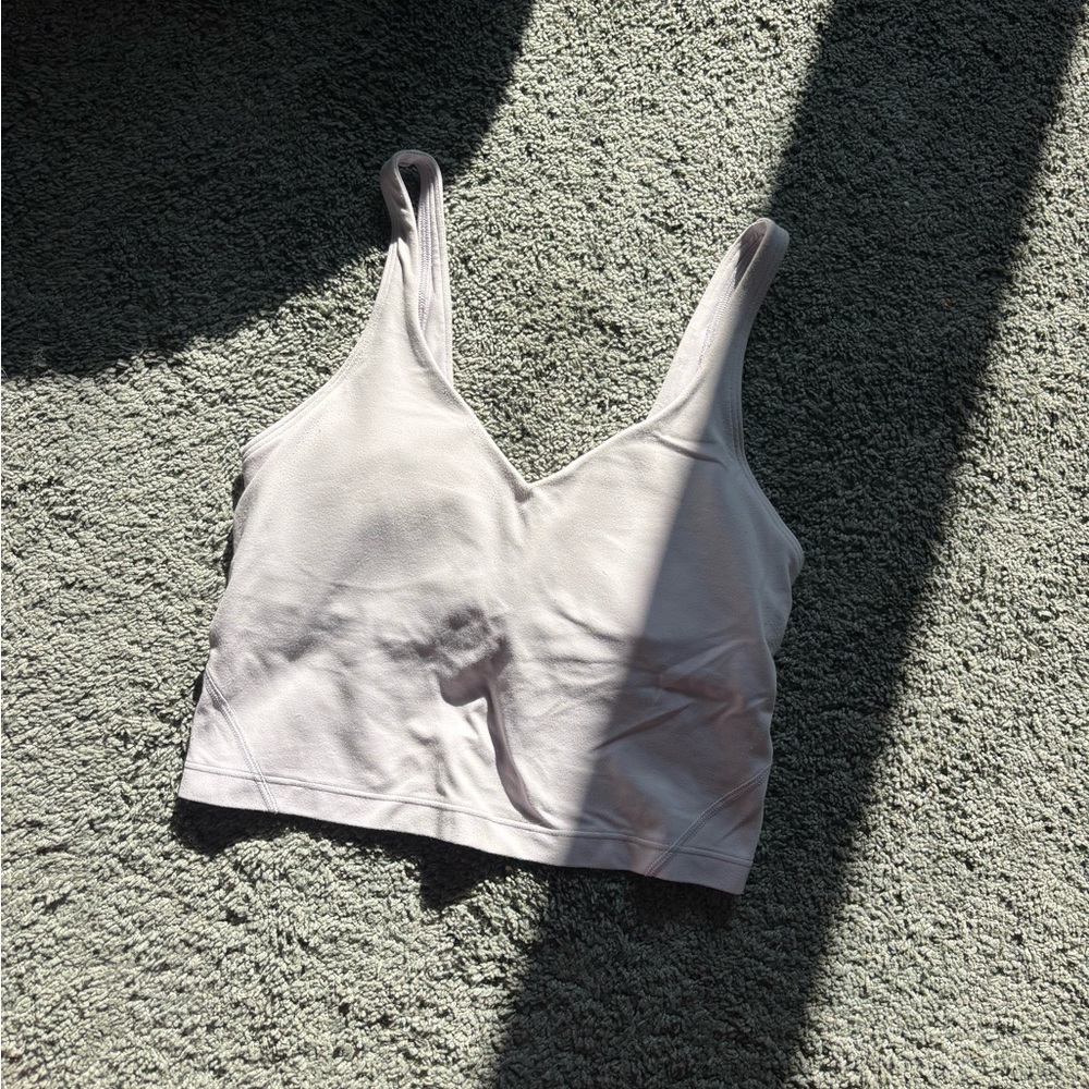 lululemon athletica Light Gray Tank Top